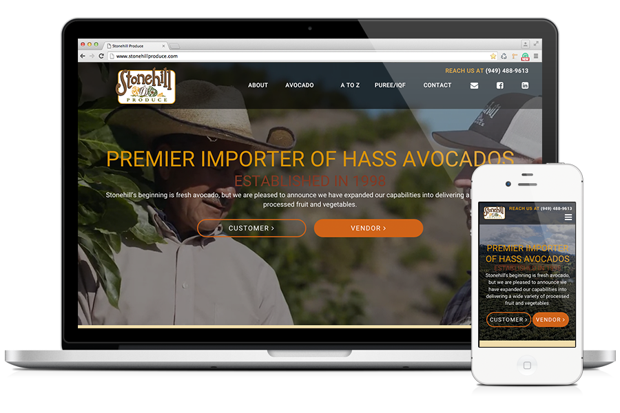 Stonehill Produce Website Redesign